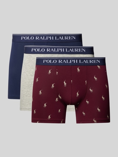 Polo Ralph Lauren Underwear Obcisłe bokserki z paskiem z logo w zestawie 3 szt. Ciemnoniebieski 1