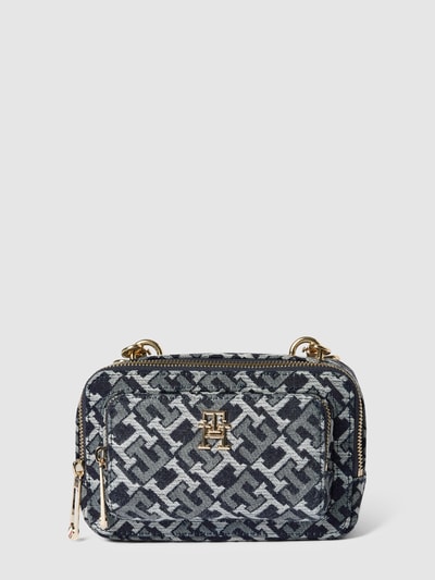 Tommy Hilfiger Crossbodybag met all-over motief van monogrammen, model 'ICONIC' Jeansblauw - 2