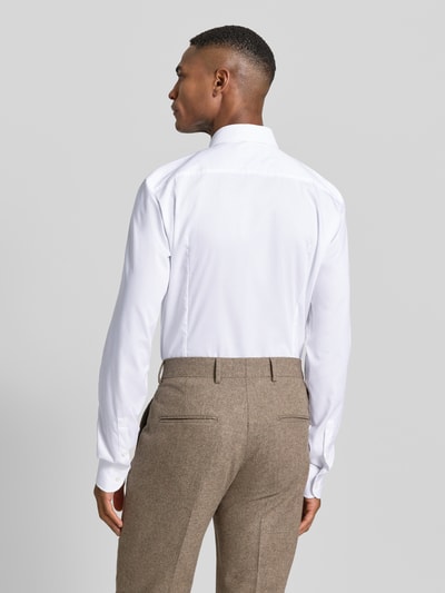 BOSS Koszula biznesowa o kroju slim fit z bardzo długim rękawem model ‘HANK’ Biały 5
