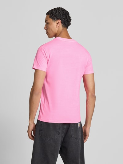 Superdry T-Shirt mit Rundhalsausschnitt und Label-Stitching Pink 5