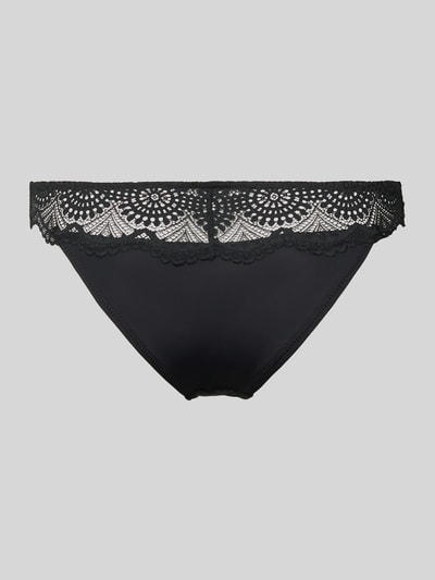 Skiny Slip mit Spitzenbesatz Black 3