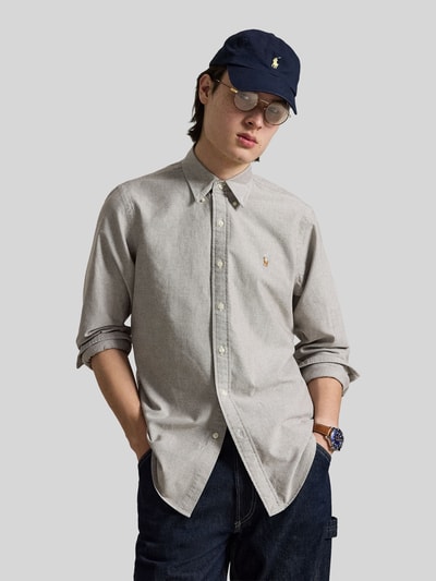 Polo Ralph Lauren Regular Fit Freizeithemd aus reiner Baumwolle Mittelbraun 4