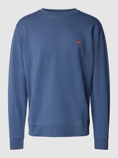 Levi's® Sweatshirt mit Label-Stitching Jeansblau 1