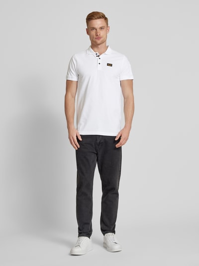 PME Legend Poloshirt mit Label-Detail Weiss 1