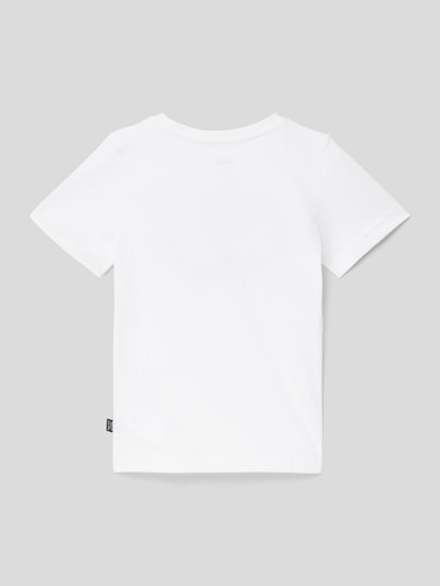 PUMA T-Shirt mit Label-Print Weiss 3