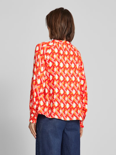 Smith and Soul Blouse van viscose met all-over motief Koraal - 5