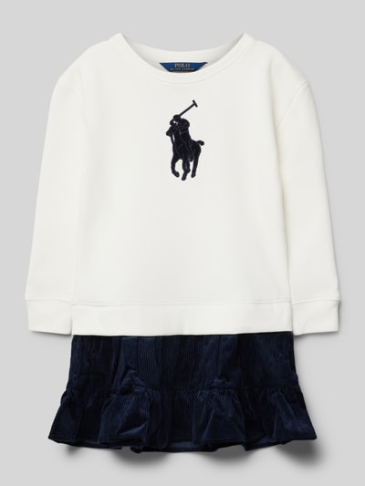 Polo Ralph Lauren Kids Sukienka z efektem warstw Złamany biały 1