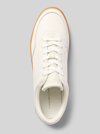 Tommy Hilfiger Low Top Sneaker aus echtem Rindsleder Offwhite 3
