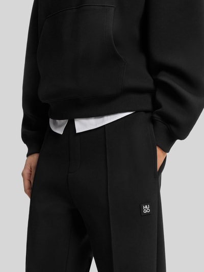 HUGO Regular Fit Sweatpants aus Baumwoll-Mix Modell 'Dabinpant' Black 3