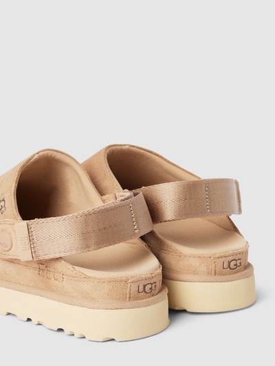 UGG Pantolette aus Leder Modell 'GOLDENSTAR CLOG' Sand 3