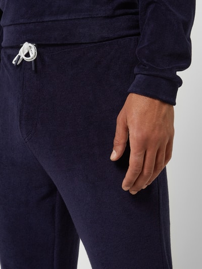 Lacoste Lounge-Hose aus Frottee Dunkelblau 3