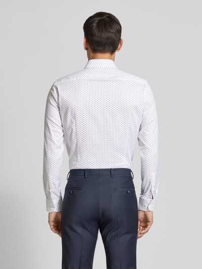 BOSS Koszula o kroju slim fit z mieszanki bawełny Biały 5