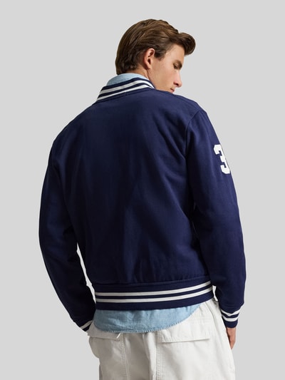 Polo Ralph Lauren regular fit sweatjack in college-look Marineblauw - 5