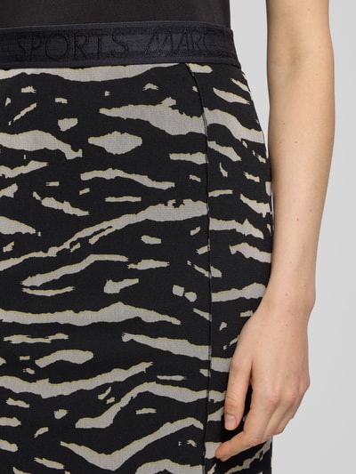 Marc Cain Midirock mit Gehschlitz und elastischem Bund Black 3