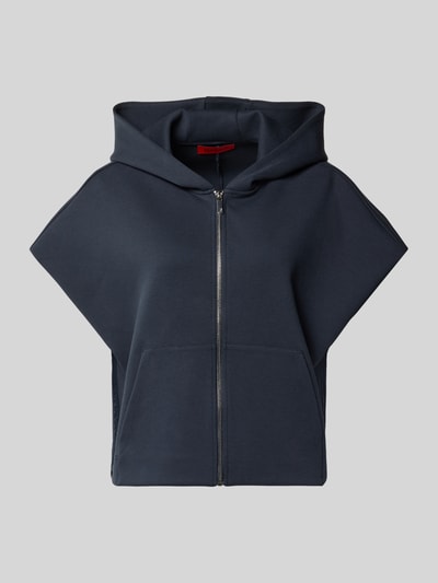 MAX&Co. Loose Fit Sweatjacke aus Baumwoll-Mix Modell 'GATTINI' Marine 2