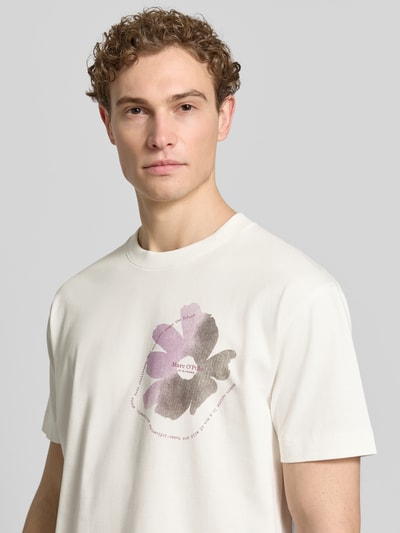 Marc O'Polo Relaxed Fit T-Shirt aus reiner Baumwolle Offwhite 3