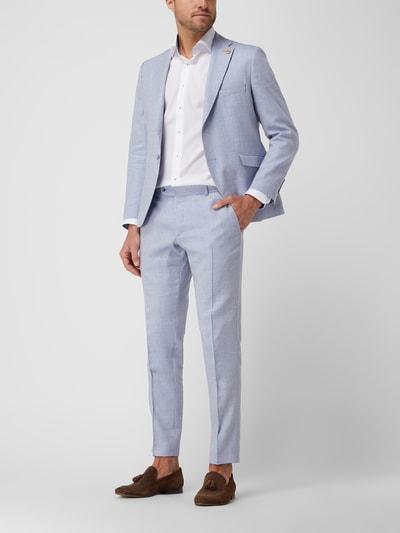 Wilvorst Pantalon met linnen  Bleu - 1