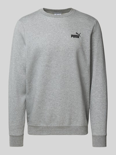 PUMA PERFORMANCE Sweatshirt mit Label-Stitching Mittelgrau Melange 2