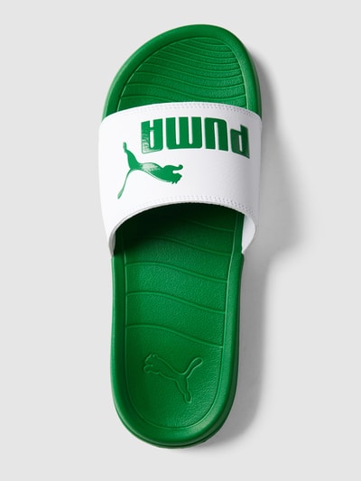 Puma Slippers met labeldetails Groen - 4