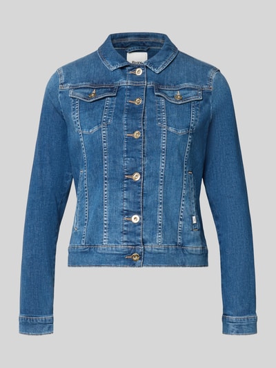 Brax Regular Fit Jeansjacke aus Baumwoll-Mix Modell 'MIAMI' Dunkelblau 2