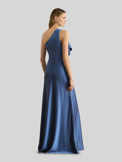 Lauren Ralph Lauren A-Linie Abendkleid mit Rüschenbesatz Blau 5