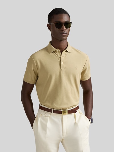Polo Ralph Lauren Koszulka polo o kroju slim fit z czystej bawełny Beżowy 4