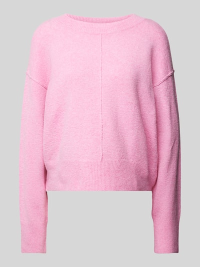 Vero Moda Regular Fit Strickpullover mit Brustnaht Modell 'ESTI' Rosa 2