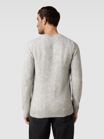 Fynch-Hatton Strickpullover in Melange-Optik Silber 5