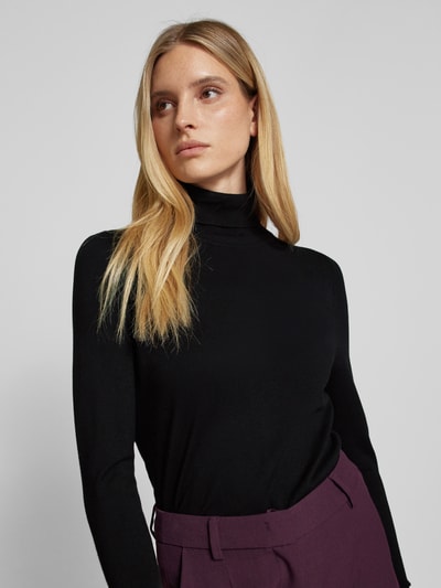 Christian Berg Woman Gebreide pullover met ribboorden Zwart - 3