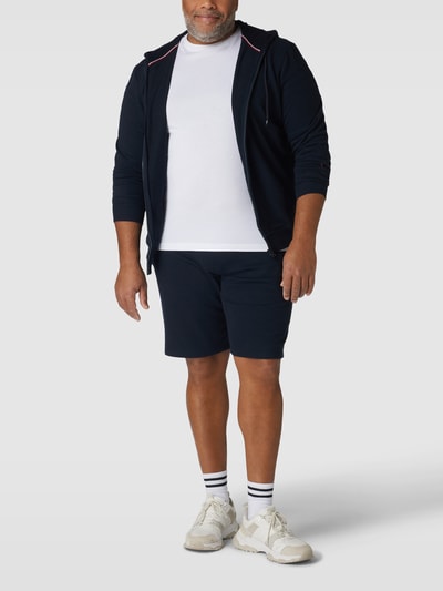 Tommy Hilfiger Big & Tall PLUS SIZE sweatshorts met labelstitching Donkerblauw - 1