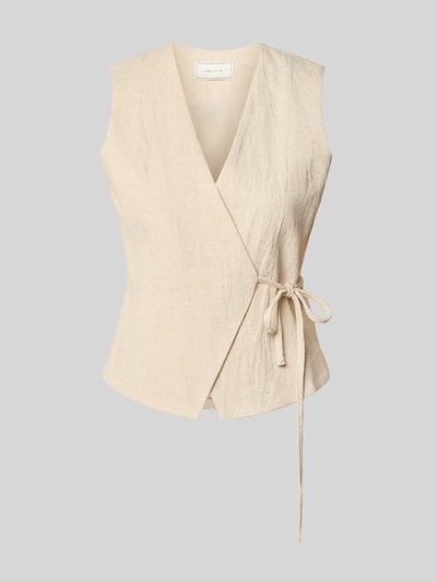 Neo Noir Slim Fit Weste mit Leinen-Anteil Modell 'Samara' Beige 2