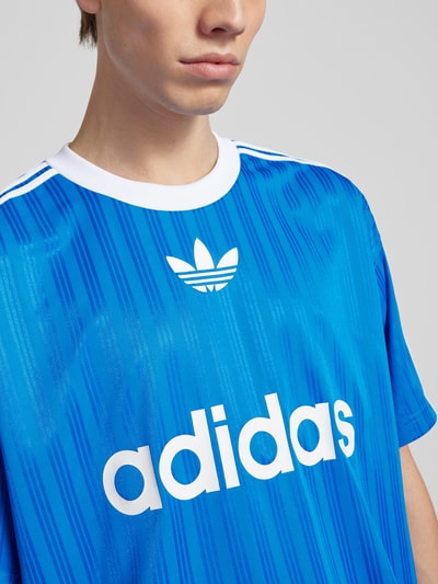 adidas Originals T-shirt met labelprint Koningsblauw - 3