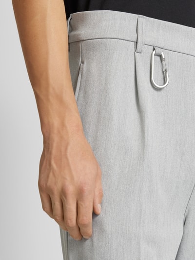 EIGHTYFIVE Baggy fit broek met steekzakken opzij Lichtgrijs - 3