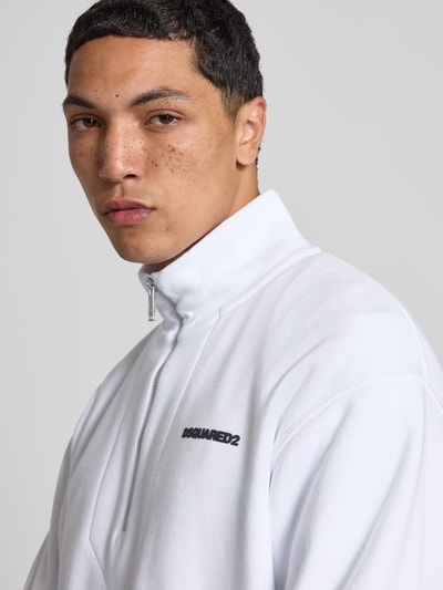 Dsquared2 Sweatshirt mit Label-Print Weiss 3
