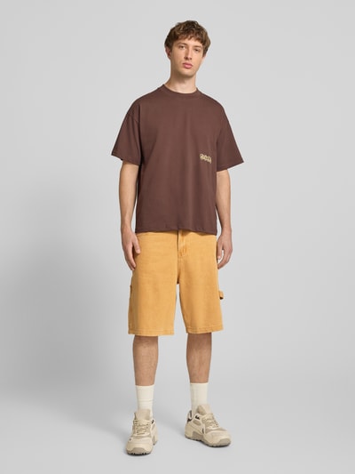 ANOTHER COTTON LAB Jorty o kroju relaxed fit z wpuszczanymi kieszeniami Beżowy 1