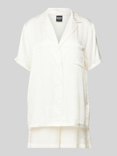 BOSS Pyjama van pure viscose Offwhite - 1