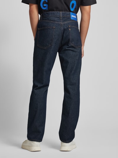 Hugo Blue Jeans met steekzakken, model 'Jonah' Donkerblauw - 5