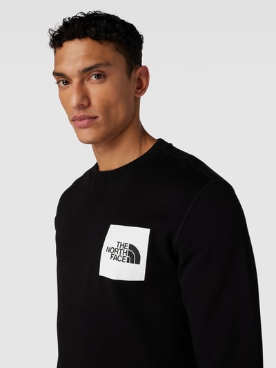 The North Face Sweatshirt mit Label-Print Modell 'FINE' Black 3