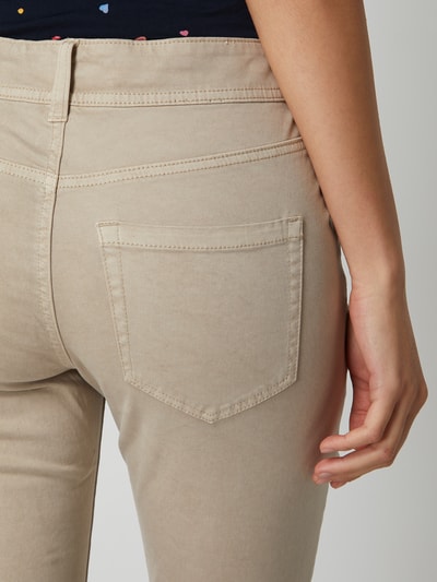 Tom Tailor High Waist Slim Fit Caprijeans mit Stretch-Anteil Modell 'Kate' Taupe 3