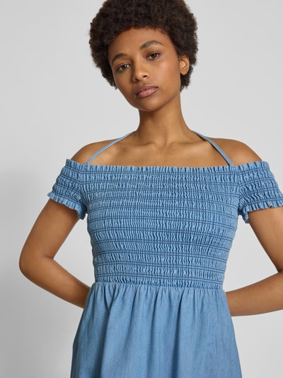 Tommy Jeans Tailliertes Minikleid aus reiner Baumwolle Jeansblau 3