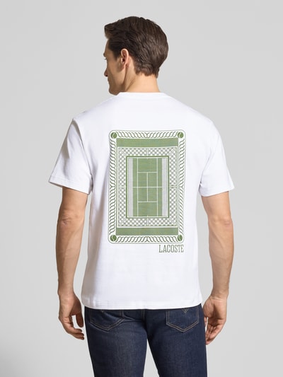 Lacoste Regular Fit T-Shirt aus reiner Baumwolle Weiss 5
