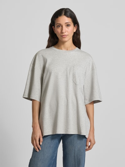 Weekend Max Mara Regular fit T-shirt van puur katoen, model 'ESEDRA' Lichtgrijs - 4