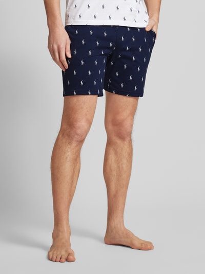 Polo Ralph Lauren Underwear Slim Fit Pyjama-Shorts mit Label-Print Marine 4