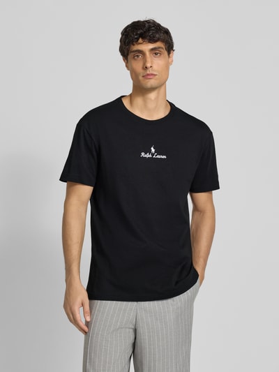 Polo Ralph Lauren T-shirt met labelstitching Zwart - 4
