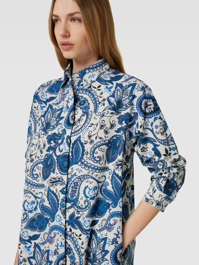 Princess Goes Hollywood Blousejurk met all-over motief, model 'Paisley' Bleu - 3