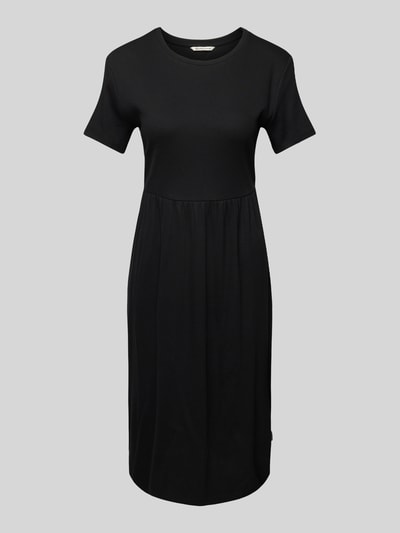 Tom Tailor Denim Getailleerde vrijetijdsjurk van een mix van katoen en elastaan Zwart - 2