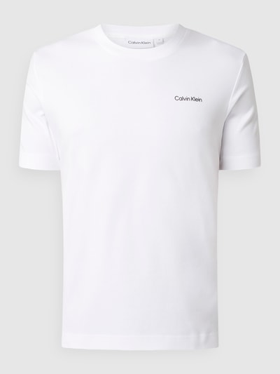 CK Calvin Klein T-shirt z bawełny  Biały 2