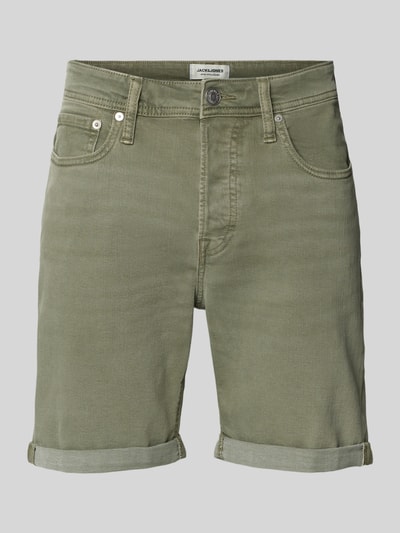 Jack & Jones Regular Fit Jeansshorts im 5-Pocket-Design Modell 'RICK' Oliv 2
