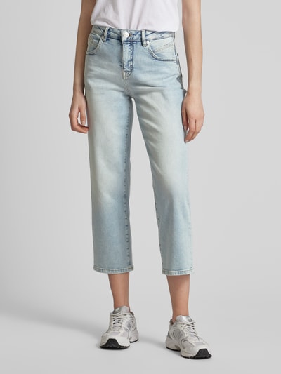 OPUS Mom fit jeans met riemlussen, model 'Momito fresh' Lichtblauw - 4