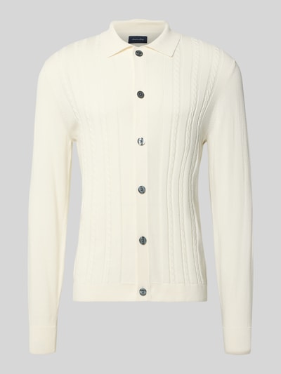 Christian Berg Men Vest met knoopsluiting Offwhite - 2